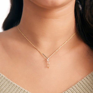 Colgante de Diamantes con Símbolo Espiritual de Lujo para Mujer en Oro de 10K, 14K, 18K, Plata de Ley 925, 935, Joyería Fina de Diseñador - Product Image 1