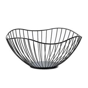 Corbeille à fruits noire moderne en métal, taille moyenne et grande, pour fruits, légumes et collations – Offre Spéciale - Product Image 1