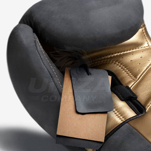Durable Leather MMA Gloves with Hand Grips Breathable Lining Adjustable Hook-and-Loop <b>Strap</b> for Boxing Training and Practice - Product Image 4