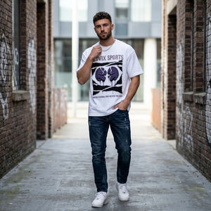 Camiseta de Algodón con Logotipo Personalizado para Hombre y Mujer, Estilo Urbano, Gráfico, Informal, Verano, Moda Unisex, Venta al Por Mayor - Product Image 5