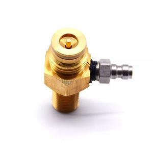 Válvula de CO2 accionada por pin para tanque de paintball de 24 oz, cuerpo de válvula de latón M18 1 5 G1 2 14 - Product Image 2