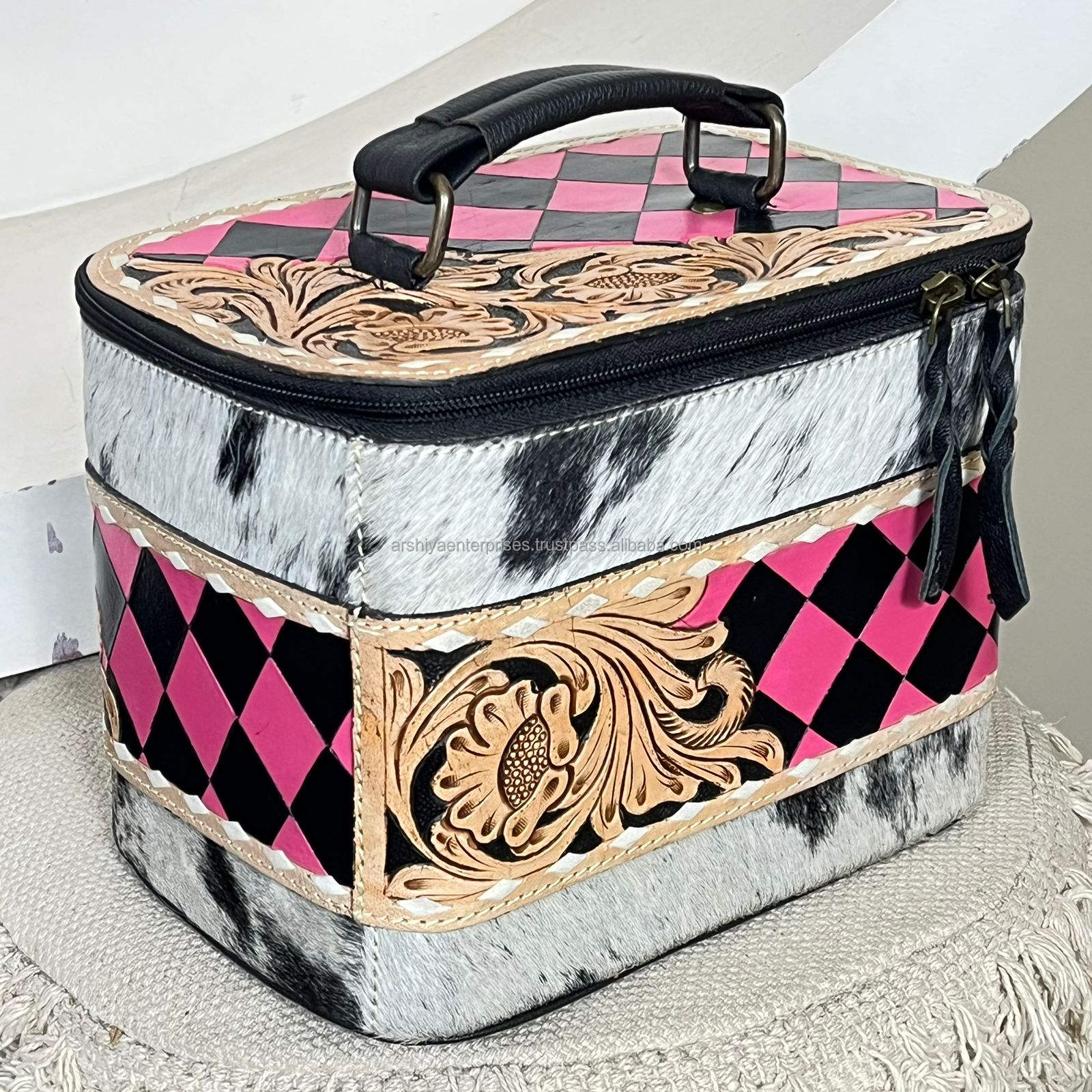 Rosa y Negro a Cuadros