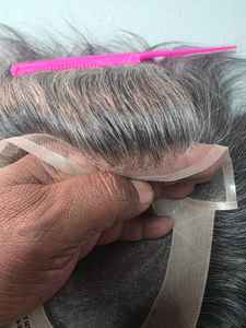 Peluca de Cabello Remy Chino Mono Front Lace Taz de Calidad Premium con Trama Única y Estilos de Ondas Profundas Naturales - Product Image 6