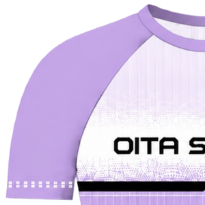 Camiseta Deportiva Lavender Raglan de Manga Corta, Cuello Redondo, Ligera, Transpirable, para Entrenamiento Atlético, Uniforme de Equipo, Rendimiento Deportivo - Product Image 3