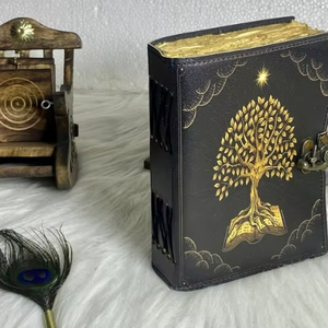 Classic Vintage Genuine <b>Leather</b> Journal Tree Life Sketchbook Travel <b>Diary</b> Handmade Animal Deckle Edge Paper Gift 7x5 - Product Image 1