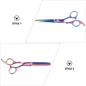 Private Label Professional <b>Left</b>-<b>Handed</b> Barber Haircutting Thinning <b>Scissors</b> 420 & 440 Stainless Steel Beauty <b>Scissors</b> - Product Image 4