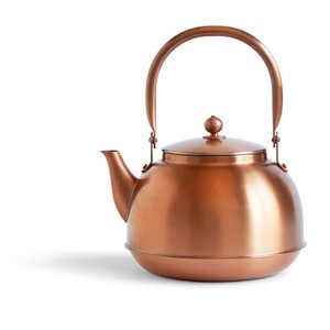 Luxury Copper Water Kettle with Heat Resistant Wooden Handle Vintage Style <b>Teapot</b> for Home Kitchen and Hotel Use Restaurant Use - Product Image 4