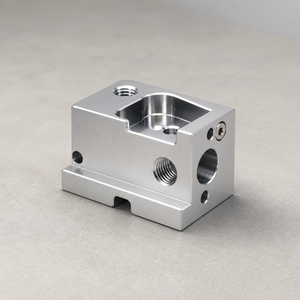 Custom Aluminum CNC Machining Parts Fabrication Services CNC Milling Aluminum CNC Machined <b>Mounting</b> <b>Block</b> - Product Image 2