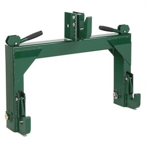 3 Pt Green Quick Hitch Adapter for Category 1 and 2 Tractors up to 3000lbs with Adjustable Bolt - Product Image 1