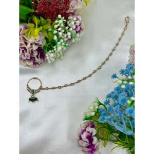 Kritika Moissanite Nose <b>Ring</b>-<b>Indian</b> Ethnic Artificial Jewellery - Product Image 2