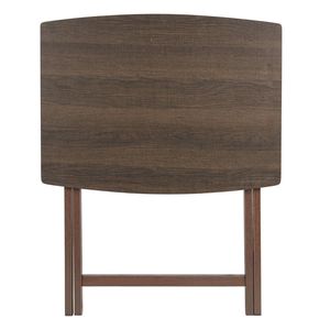 Espresso 26 \ "X 23,6 \" X 17,7 \ "Mesa de bandeja plegable individual de gran tamaño para interiores para muebles de sala de estar - Product Image 1