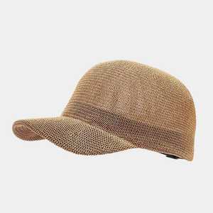 Spring and <b>Summer</b> New Paper <b>Straw</b> Breathable Baseball Cap Literary Solid Color Adjustable Sunshade Caps - Product Image 3