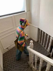 Cárdigan de Mohair a Rayas para Hombre, Otoño e Invierno, con Cremallera y Capucha, Logotipo Personalizado - Product Image 3