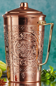 Designer copper metal handmade good quality decorative copper <b>mug</b> for home decor Water Copper metal - Product Image 2