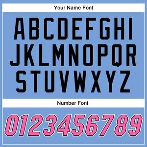 Camiseta de Baloncesto Personalizada, Azul Claro, Rosa y Negro, Auténtica, de Malla Transpirable, Uniforme de Entrenamiento, Ropa Deportiva sin Mangas - Product Image 3