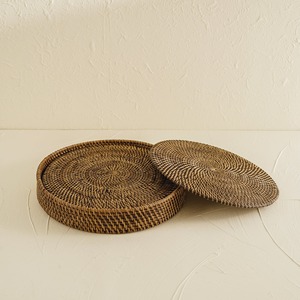 Juego de manteles individuales y cestas de ratán, tejidos a mano, para decoración de mesa. - Product Image 4