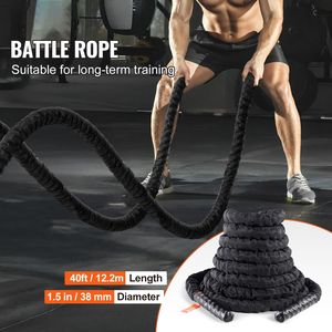 Cuerda de Batalla de Nailon de 1.5 Pulgadas de Diámetro y 40 Pies de Largo con Funda Protectora y Anclaje, Equipo de Ejercicio para Entrenamiento Físico - Product Image 2