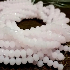 Perles facettées rondes en quartz rose de 6 mm, couleur rose, vendues par brin de 100 pièces - Product Image 2