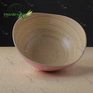 ชามผลไม้ไม้ไผ่ธรรมชาติทำมือแบบใช้แล้วทิ้งขายส่งจากเวียดนาม สำหรับตกแต่งเคาน์เตอร์ครัวและบ้าน - Product Image 1