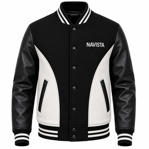 Autumn Unisex Varsity Bomber <b>Jackets</b> Solid Black Color Good Selling Highest Quality Best Seller Men Outer Wear Varsity <b>Jackets</b> - Product Image 2