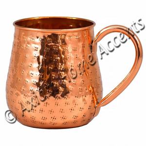 Mug en cuivre pur pour Mule de moscou, 1 pièce, avec poignée en laiton, 16 oz, Design de baril classique, accessoire pour la maison - Product Image 3