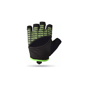 Unisex <b>Black</b> Fitness <b>Gloves</b> With Green Trim Breathable <b>Mesh</b> Non-Slip Weight Lifting Strength Training - Product Image 2