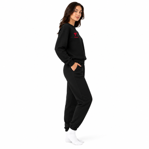 Sweat-shirt femme haut de gamme, vêtement décontracté, coupe ample, intérieur en polaire doux et respirant, tissu doux et chaud, mode quotidienne, confort. - Product Image 2