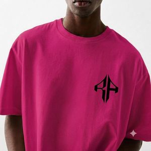 Camiseta Casual de Algodón 100% para Hombre, de Primera Calidad, Corte Holgado, con Logotipo Personalizado Serigrafiado, Color Azul Marino, de Secado Rápido, Cuello Redondo - Product Image 4