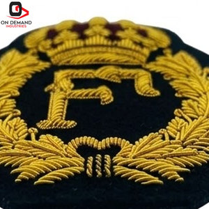 Badges brodés Zari de qualité supérieure avec épingle de sûreté, écologiques, personnalisables, embellissement au fil, design artistique pour vêtements - Product Image 4