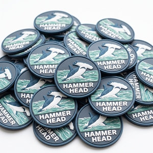 Fabricant Direct Patch en Caoutchouc 3D, Badge Rond en PVC Souple pour Système d'Éclairage de Piste, pour Sac à Dos, Veste, Casquette, Uniforme d'Extérieur - Product Image 2