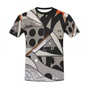 T-shirt vert olive pour homme avec imprimé diagramme Venn BBQ et burger, manches courtes, col rond, 100 % coton jersey, grande taille - Product Image 6