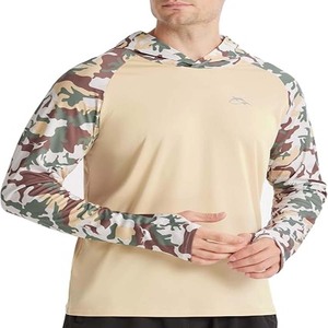 Hoodie de pêche personnalisé grande taille Performance Plus, respirant, manches longues, UPF 50, léger, coupe-vent, séchage rapide, pour la pêche en plein air, 100% coton - Product Image 1