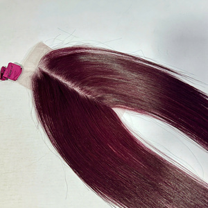 Perruque Lace Closure HD 5*5 en Cheveux Vietnamiens de Bac Ninh, Lisse Soyeux, Vierge, KSIX 100g Modèle K26, Fabrication à la Machine, Prix Usine - Product Image 6
