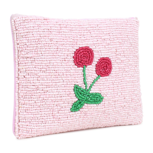 Pochette à monnaie verte perlée avec motif de dragon de dessin animé, forme carrée, broderie, article promotionnel décontracté - Product Image 4
