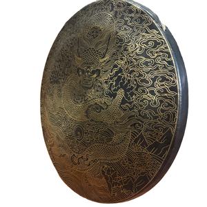 Tamtam Mantra Gong Campana decorativa de metal para cantar para meditación de yoga Propósito curativo - Product Image 2