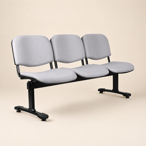 Silla de Tres Plazas con Diseño Moderno en Tela para Uso Comercial en Hogar, Oficina, Hospital, Banco - Product Image 1