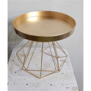Base de Metal Dorada de Lujo para Pastel, Soporte Geométrico de Alambre, Bandeja de Exhibición para Postres, para Decoración de Bodas y Fiestas de Cumpleaños - Product Image 1