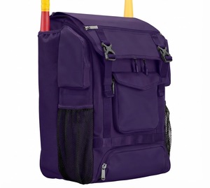 Sac à dos de sport Easton 50-70L avec poches latérales en maille et compartiment avant, design étoiles rouge bleu blanc - Product Image 5