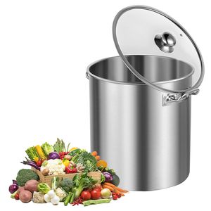 Pentola in Acciaio Inox da 24 Qt con Coperchi da 32cm e 40cm, Grado Commerciale Resistente - Product Image 1