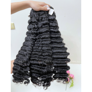 Extensiones de cabello Remy de onda profunda virgen Súper suave, cutícula alineada de larga duración, cabello vietnamita crudo, glamoroso, calidad Premium - Product Image 2
