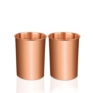 Gobelet en cuivre martelé style vintage pour la maison, les mariages, les hôtels – Écologique, bienfaits ayurvédiques pour la santé, verre en cuivre - Product Image 2