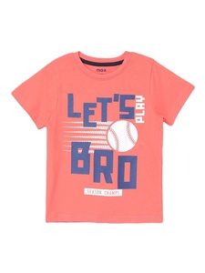 T-shirt pour garçons avec étiquette personnalisée OEM, 100% coton, décontracté, manches courtes, jersey tricoté imprimé pour les enfants, fabriqué en Inde - Product Image 3