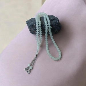 Nouveau Tasbih Islamique en Résine de Cristal Blanc, Perles Rondes, Cadeau de Prière Musulman Tendance, Tasbih Misbaha en Os Naturel, Vente en Gros - Product Image 6