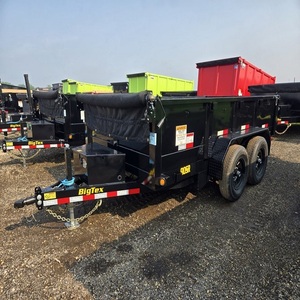 Simi 4-Wheel <b>Aluminum</b> Alloy Hydraulic Dump Trailer Mechanical Air Suspension 2-Wheel Axle 28t Heavy Duty Landing Gear for - Product Image 5