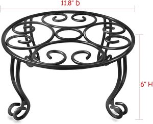 OEM Manufacturer Small Compact Iron Planter Stand Suitable For Tabletop Use Indoor Decoration And Small Plant Display Solutions - Product Image 6