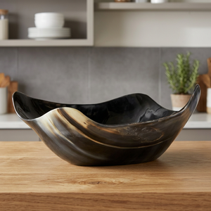 Bol de service à salade vintage naturel poli, écologique, fait main en mélamine, sûr pour les aliments – Vente chaude - Product Image 6