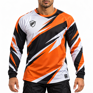 เสื้อเจอร์ซีย์โมโตครอส MX แบบสั่งทำพิเศษ พิมพ์ลายแบบ Sublimation ผ้าระบายอากาศได้ดี ดีไซน์น้ำหนักเบา แห้งเร็ว ซึมซับเหงื่อ - Product Image 1