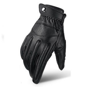 Guantes de moto para hombre hechos con material 100% cuero genuino / Guantes de moto de secado rápido de calidad premium al precio más bajo - Product Image 2
