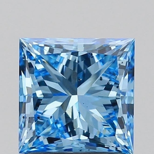 Diamante Cultivado en Laboratorio de Corte Princesa de 1.48 Ct, Azul Intenso SI1, Certificado IGI, Diamante Suelto CVD al por Mayor para la Fabricación de Joyas - Product Image 1