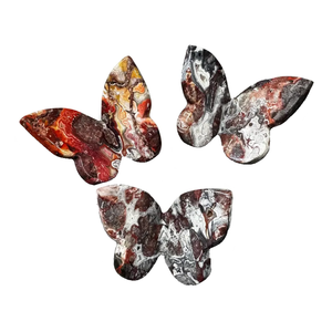Mariposa de Cristal de Alta Calidad, Ágata Crazy Lace, Piedra Curativa, Alas de Mariposa Talladas en 3D, Decoración para el Hogar, Venta al por Mayor - Product Image 1